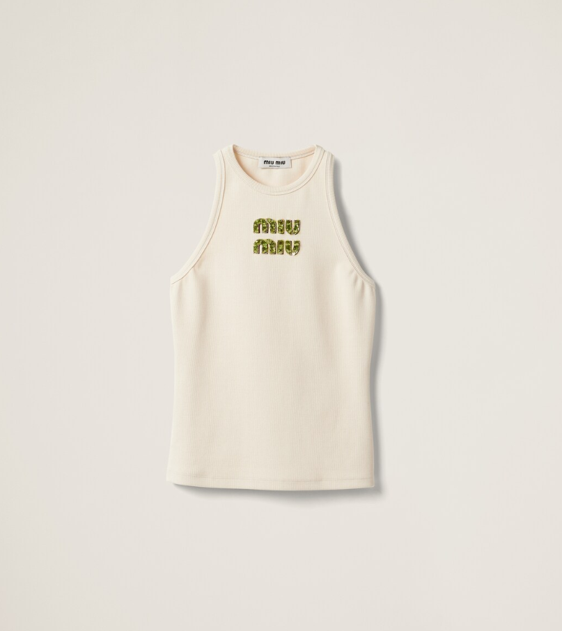 Ribbed Jersey Top